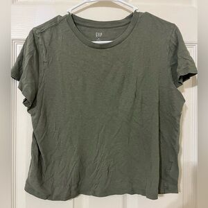 GAP Green Crew Neck Short Sleeve T-Shirt